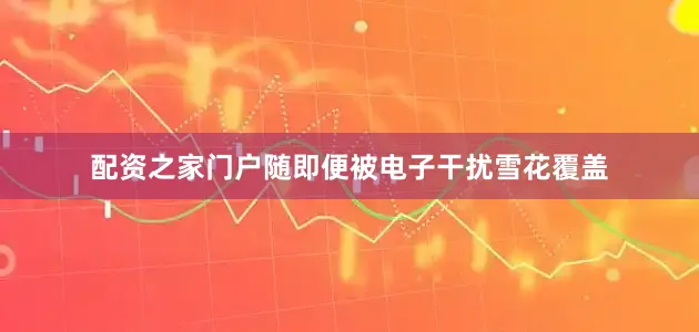 配资之家门户随即便被电子干扰雪花覆盖