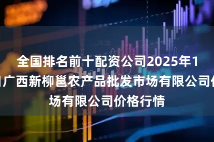 全国排名前十配资公司2025年10月11日广西新柳邕农产品批发市场有限公司价格行情